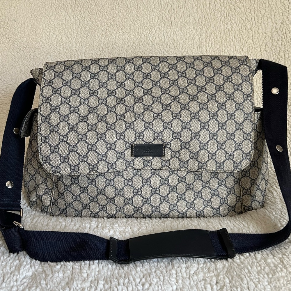 GUCCI Diaper Bag! Navy!